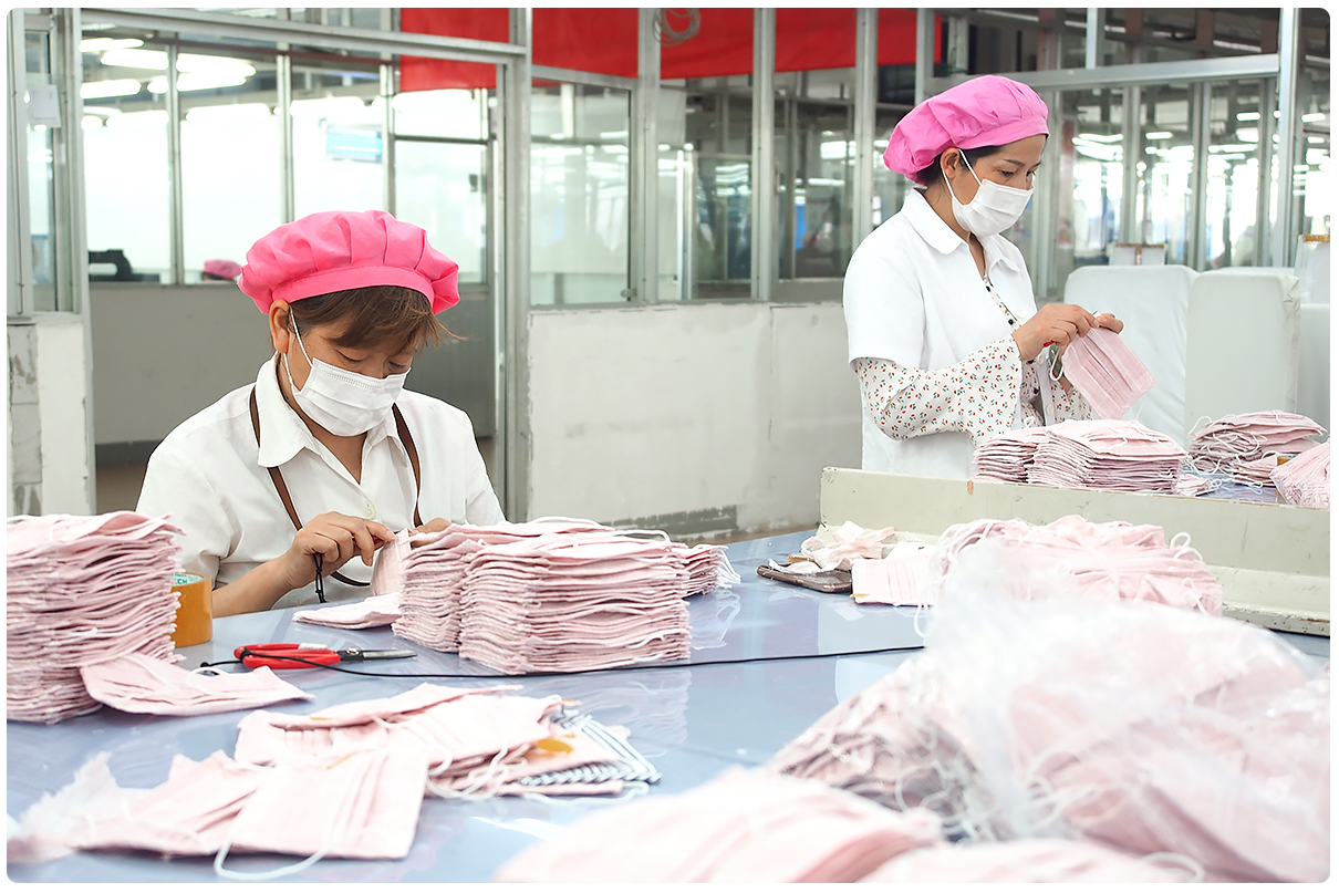 刘潭服装口罩生产