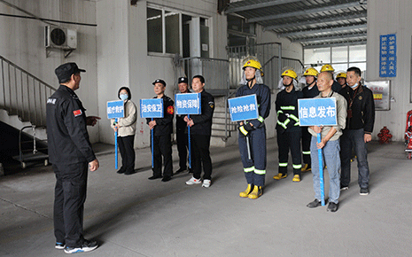 刘潭服装开展特种设备专项演练