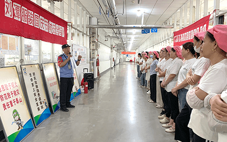 刘潭服装扎实开展国庆节前安全教育培训