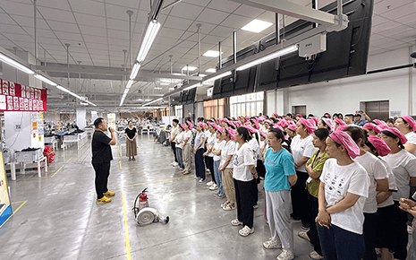 刘潭服装扎实开展安全生产月系列活动