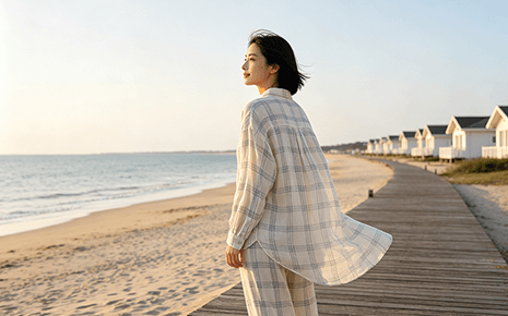 刘潭服装｜出伏迎秋，换季穿搭解锁居家松弛感